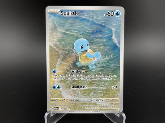 Squirtle 170/165 AR Art Rare Scarlet & Violet 151 English Pokemon TCG Card VLP