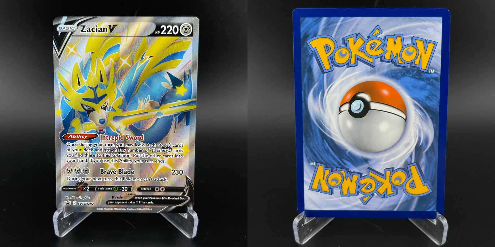 Zacian V SWSH292 Promo SWSH Black Star Pokemon NM