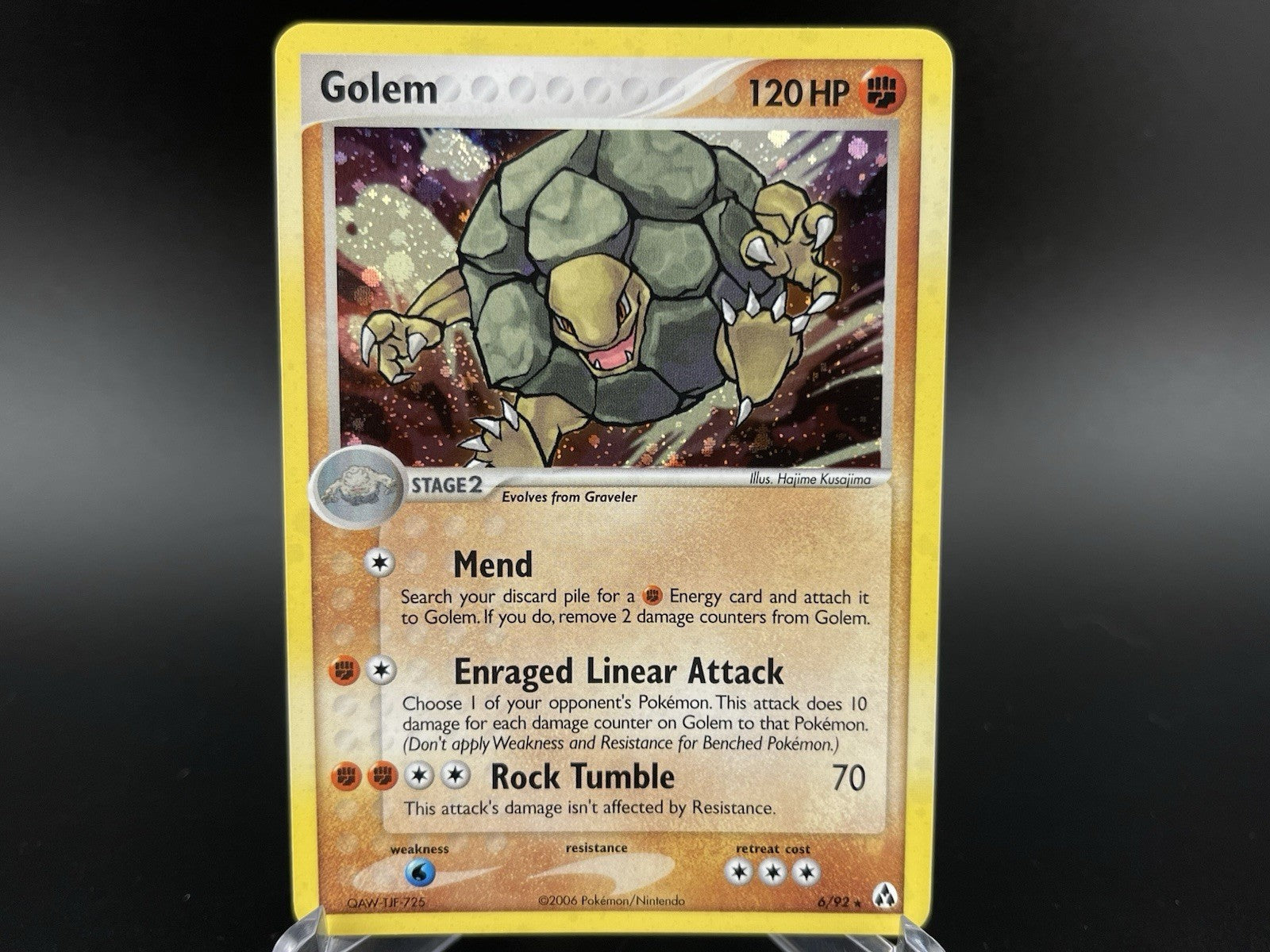 Golem 6/92 Holo Rare EX Legend Maker Pokemon TCG Card VLP