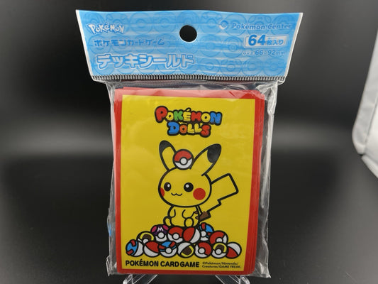 Pikachu Pokemon Dolls Red Ver. 64 Sleeves Japanese Pokemon Center Official New