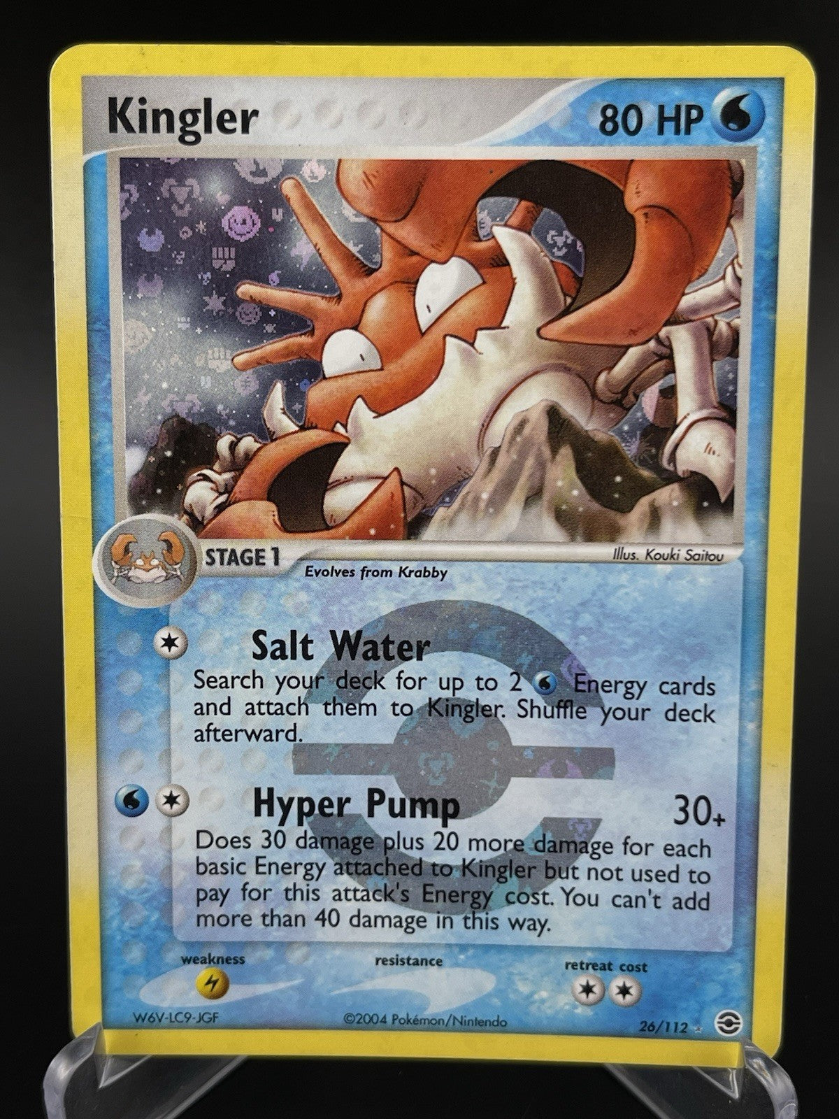 Kingler 26/112 Ex Fire Red Leaf Green Reverse Holo Rare Pokémon TCG LP