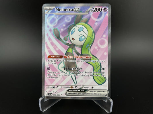 Meloetta ex 159/086 Full Art Ultra Rare Black Bolt Pokemon TCG Card NM