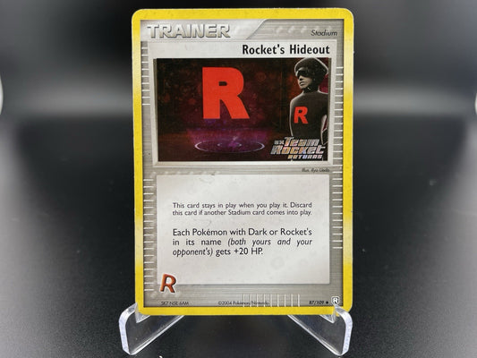 Rocket's Hideout 87/109 Ex Team Rocket Returns Reverse Holo Stamped Pokemon HP
