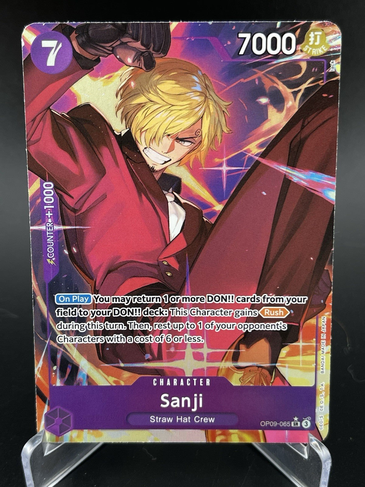 Sanji OP09-065 Alt Art Emperors in the New World English One Piece TCG NM