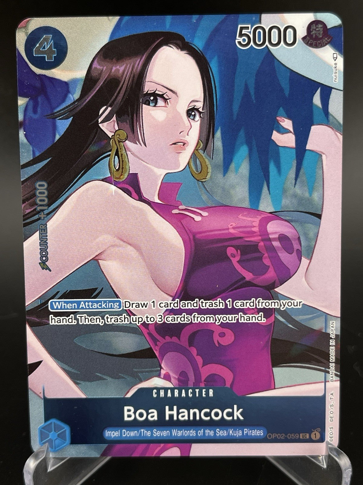 Boa Hancock OP02-059 Parallel Alt Art Box Topper One Piece TCG Card NM
