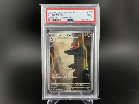 PSA 9 Mint Charmeleon 169/165 Mew English 151 Illustration Rare Pokemon TCG Card