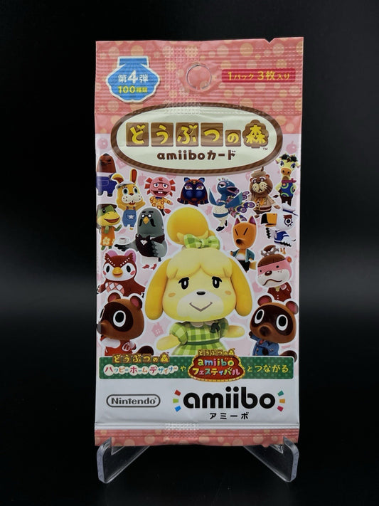 Nintendo Animal Crossing Amiibo Card Booster Series 4 New Sealed Japanese Ver.