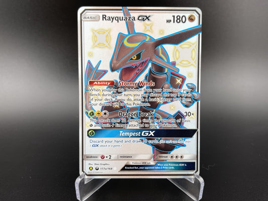 Rayquaza GX 177a/168 Full Art Holo Hidden Fates Pokemon TCG NM