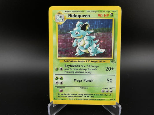 Nidoqueen 7/64 Holo Rare Jungle WOTC 1999 Pokemon TCG Card HP