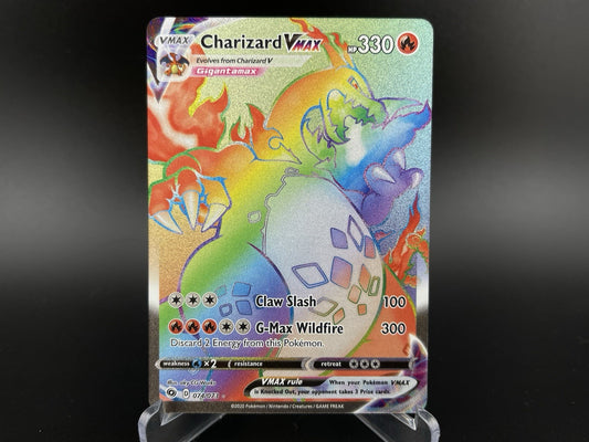 Charizard Vmax 074/073 Secret Rainbow Rare Champion's Path Pokemon TCG Card NM