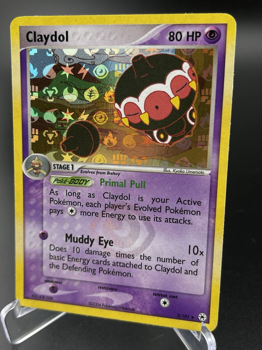 Claydol 2/101 EX Hidden Legends 2004 Reverse Holo Rare Pokémon TCG LP