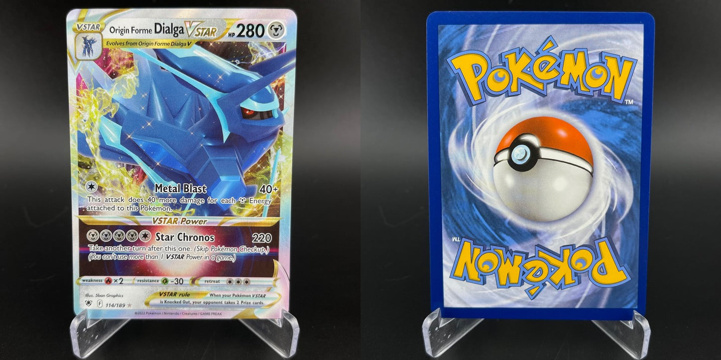 Origin Forme Dialga VSTAR 114/189 Holo Rare VSTAR Astral Radiance Pokemon NM
