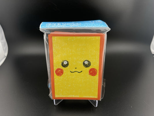 Pikachu's face 64 CT Sleeves Pokemon Center Japan Offical Sealed New