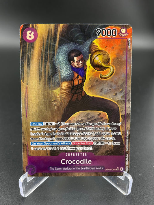 Crocodile Alternate Art OP04-060 Kingdoms of Intrigue One Piece NM