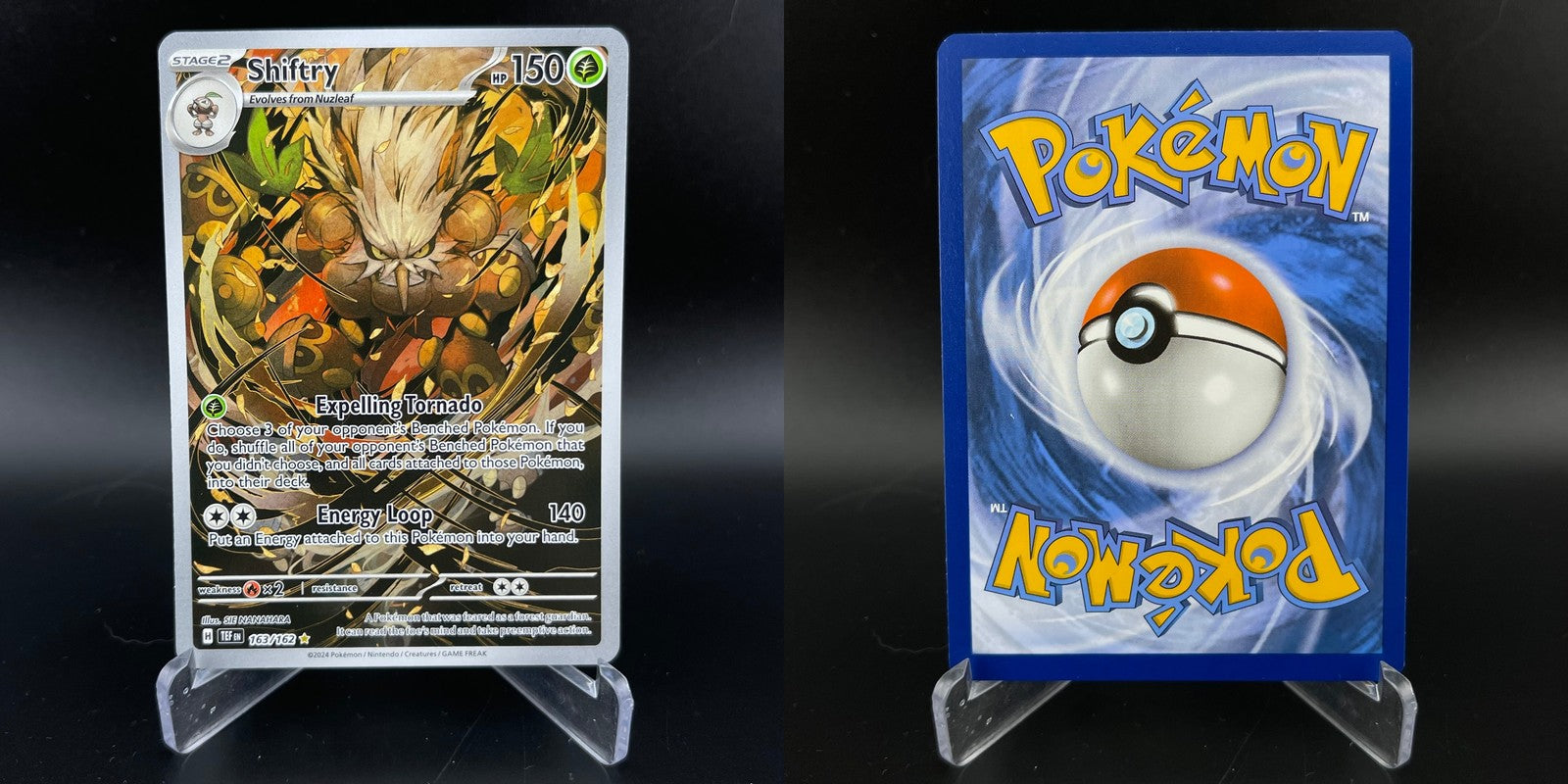 Shiftry 163/162 Illustration Rare Temporal Forces Pokemon NM