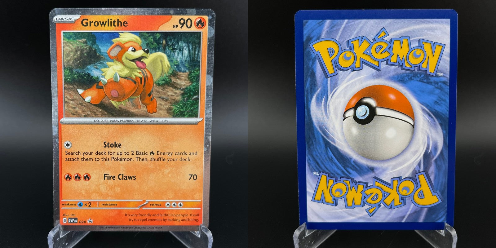 Growlithe 024 Promo Scarlet & Violet Pokemon VLP
