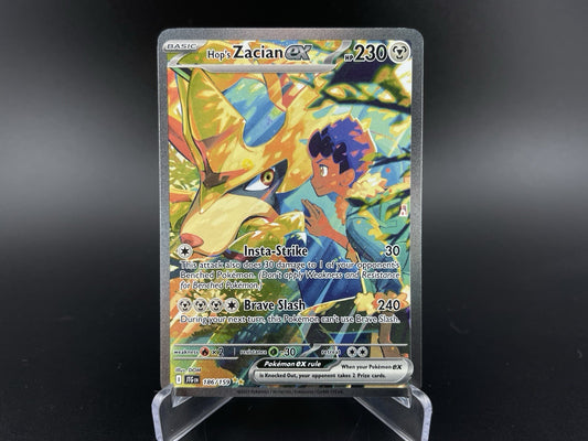 Hop's Zacian ex 186/159 SIR Alt Art S&V Journey Together Pokemon TCG NM