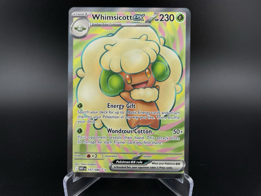 Whimsicott 157/086 Full Art White Flare Pokemon TCG Card NM