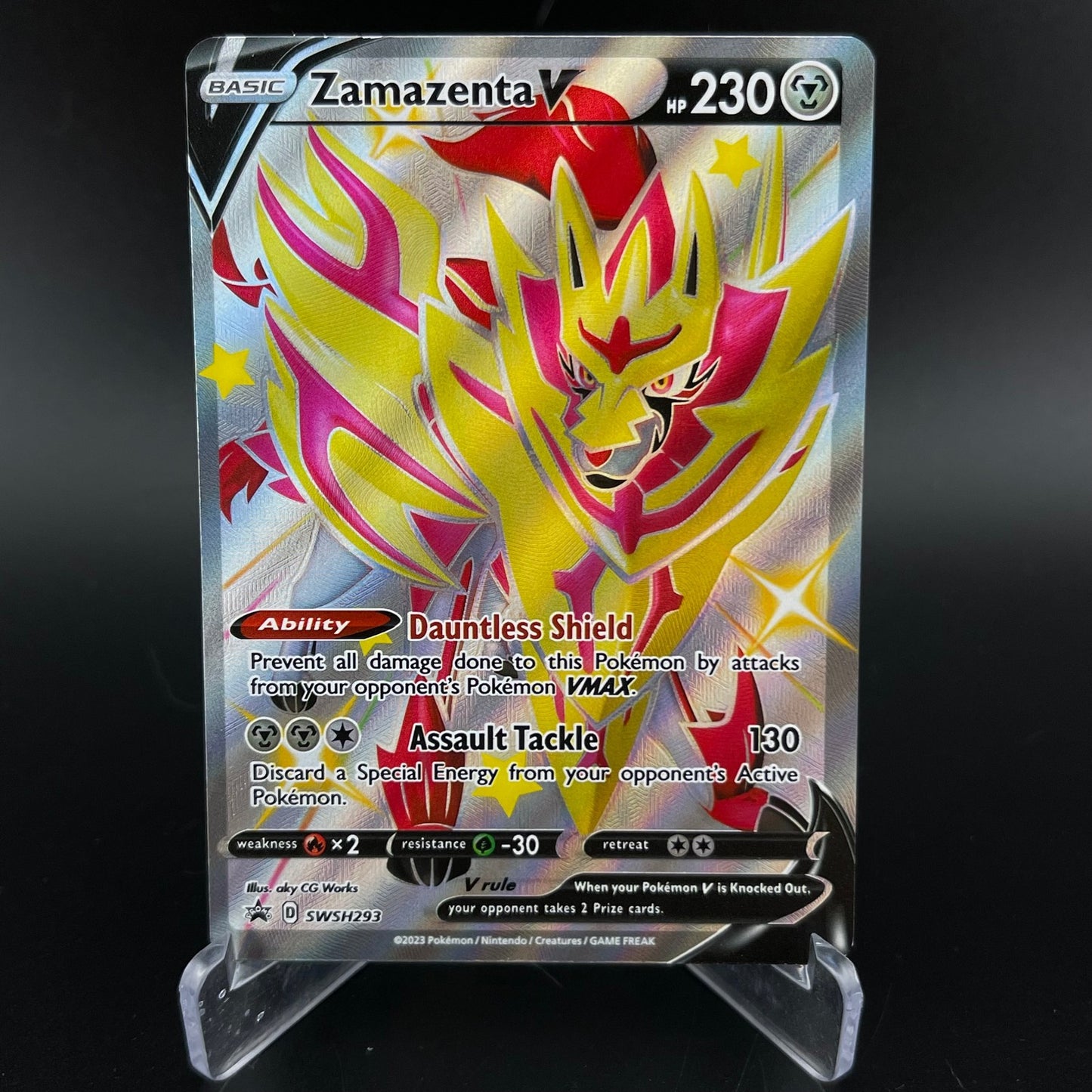 Zamazenta V SWSH293 Promo SWSH Black Star Pokemon NM
