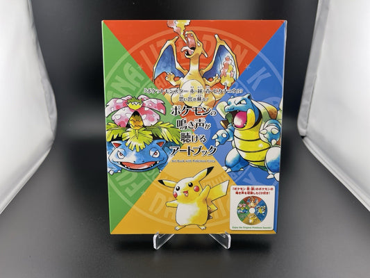 Pokemon Center Limited Art Book With Pokemon Cries Voice CD 20th Anniversary