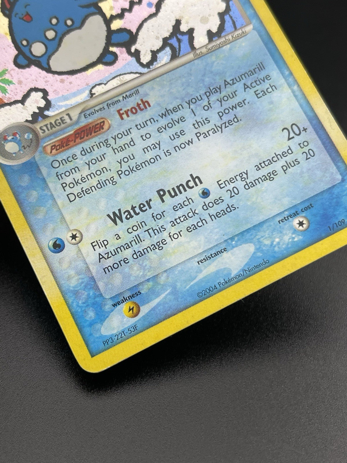 Azumarill 1/109 EX Team Rocket Returns Holo Rare Pokémon TCG MP