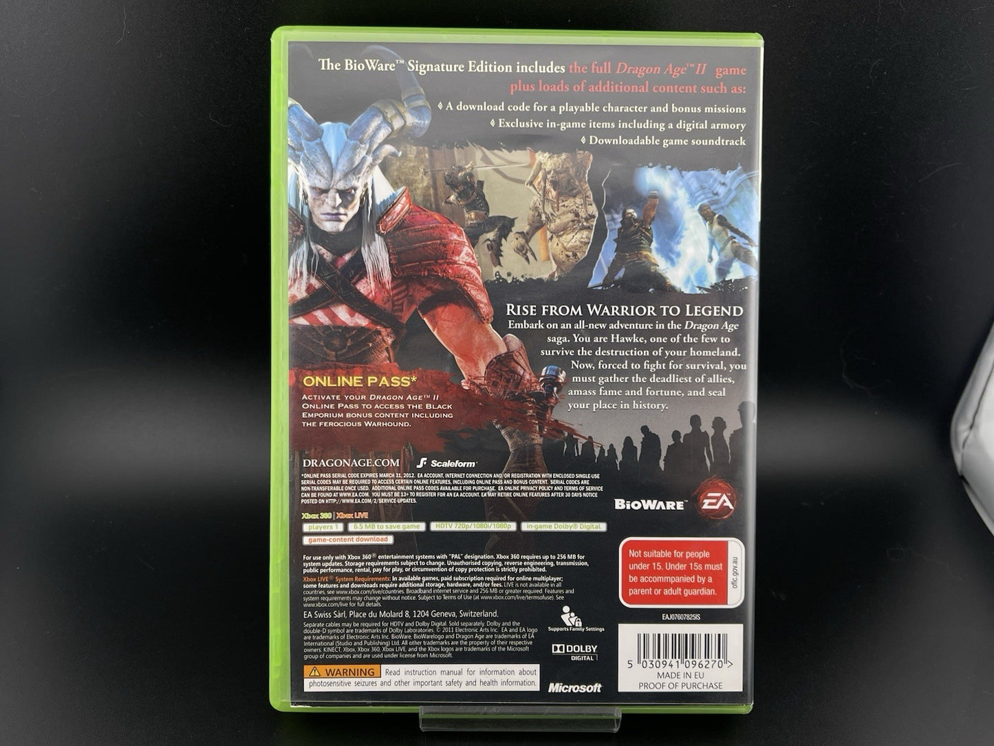 Dragon Age 2 Bioware Signature Edition Microsoft Xbox 360 AUS PAL Complete