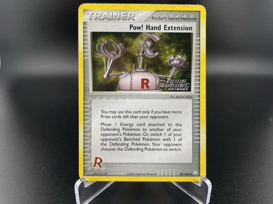 Pow! Hand Extension 85/109 EX Team Rocket Returns Reverse Holo Stamp Pokémon LP