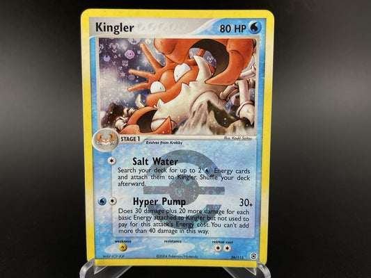Kingler 26/112 Ex Fire Red Leaf Green Reverse Holo Rare Pokémon TCG LP