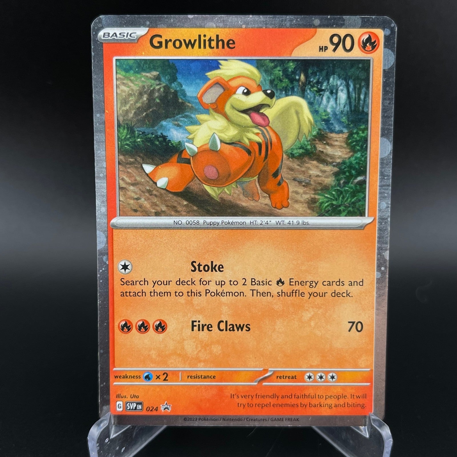 Growlithe 024 Promo Scarlet & Violet Pokemon VLP