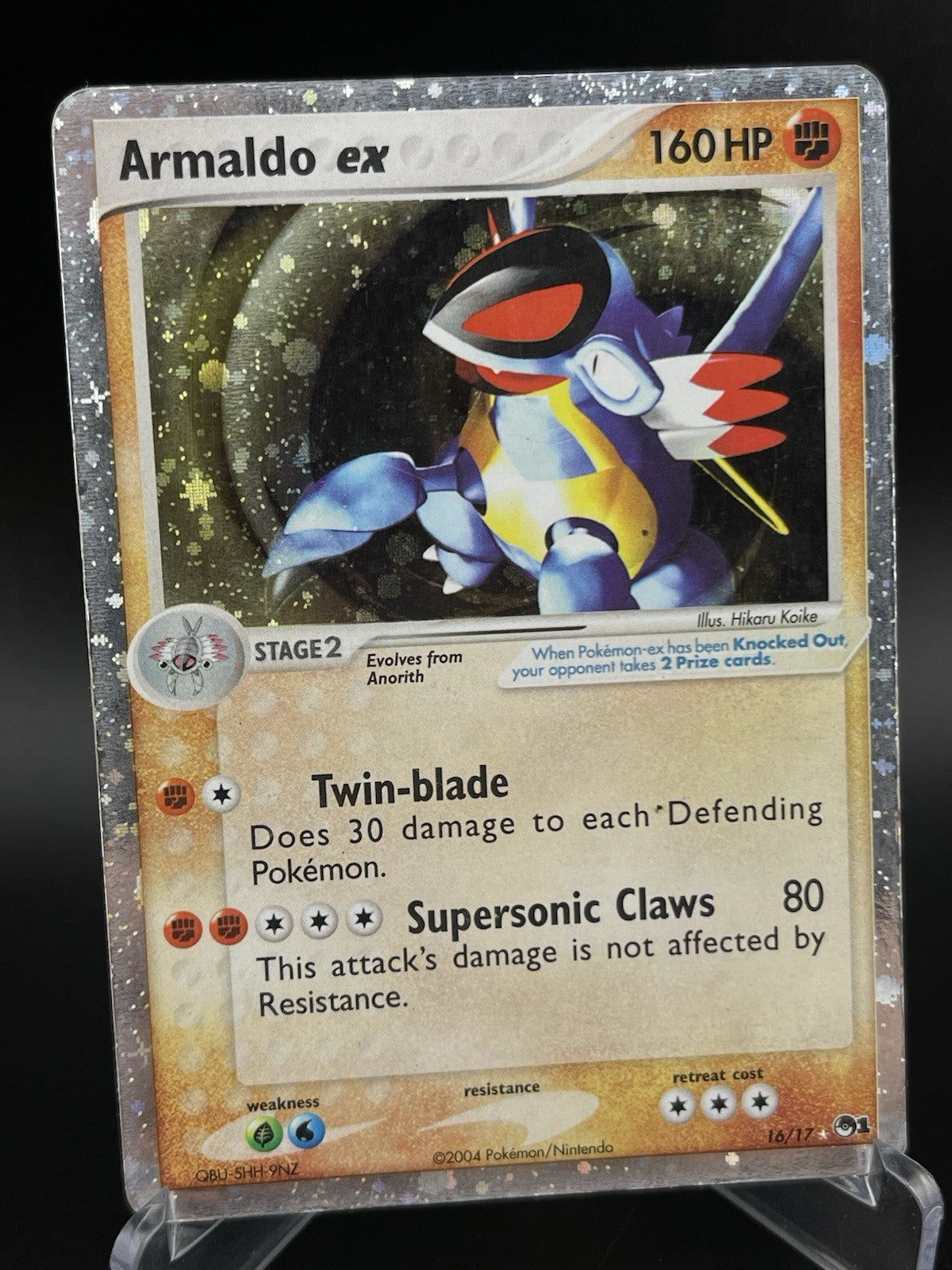 Armaldo EX 16/17 Pop Series 1 Holo Rare Promo Pokemon TCG Card HP