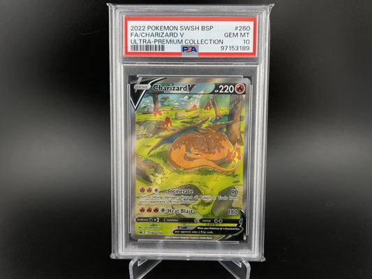 PSA 10 Gem Mint Charizard V SWSH260 Black Star Promo UPC Pokémon TCG Card (#2)