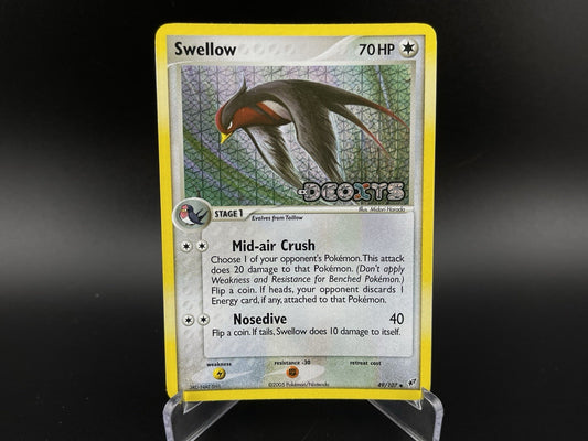 Swellow 49/107 Reverse Holo Stamped EX Deoxys Pokémon TCG Card LP