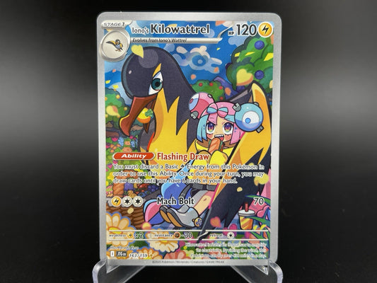 Iono's Kilowattrel 163/159 Illustration Journey Together Pokemon TCG Card NM