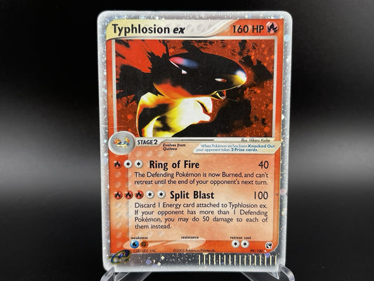 Typhlosion ex 99/100 EX Sandstorm Holo E Reader Pokémon TCG Card HP