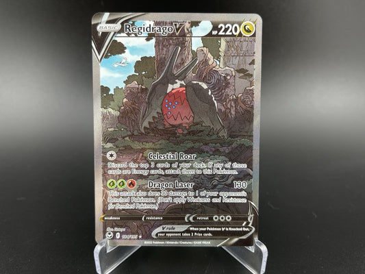Regidrago V 184/195 Alt Art Sword & Shield Silver Tempest Pokemon TCG Card NM