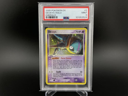 PSA 9 Mint Deoxys (Speed Form) 2/106 Holo Rare EX Emerald 2005 Pokemon TCG
