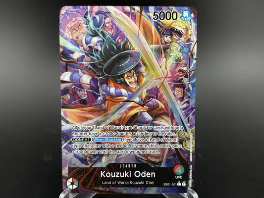 Kouzuki Oden EB01-001 ALT ART Leader Memorial Collection One Piece TCG NM