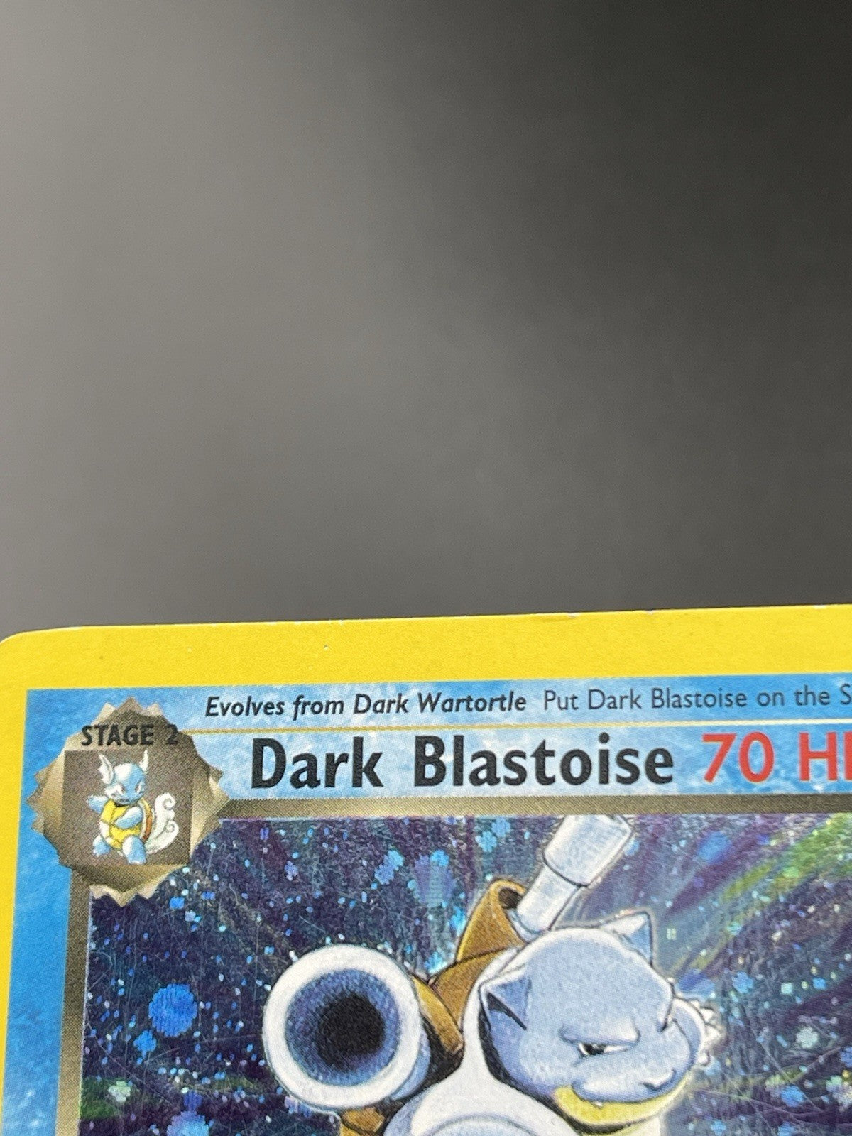 Dark Blastoise 3/82 Team Rocket Holo Rare Pokemon TCG Card Vintage WOTC 2000 MP