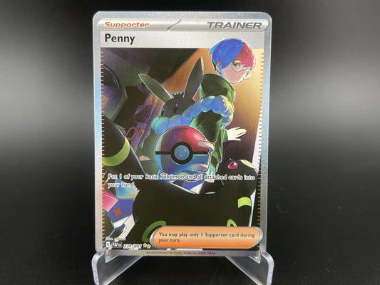 Penny 239/091 SIR Special Illustration Rare Paldean Fates Pokemon Card TCG NM