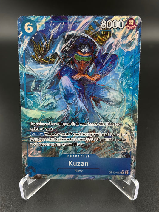 Kuzan (043) Alt Art OP12-043 Rare Legacy of the Master One Piece NM