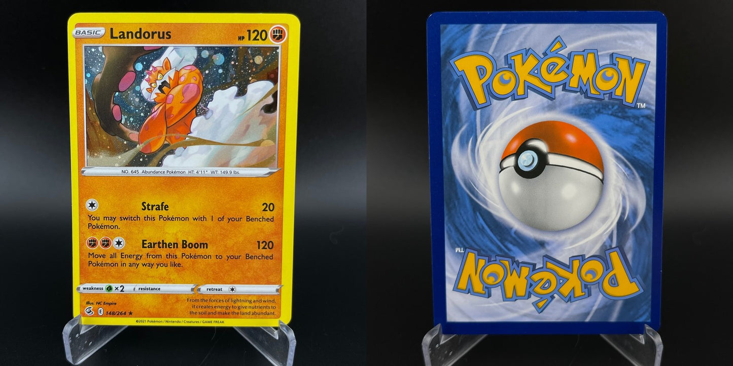 Landorus 148/264 Cosmos Holo Rare Fusion Strike Pokemon NM
