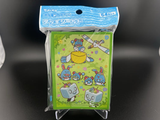 Pokemon Center Japan Eiscue Maril Pelipper Flowers Official Card Sleeves 64 CT