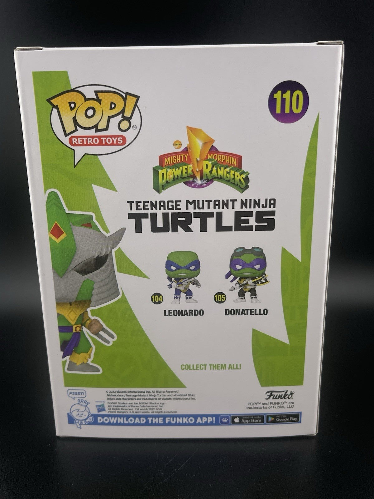 Shredder 110 Pop Vinyl Funko In TMNT X Power Rangers Funkon 2022 Limited Edition