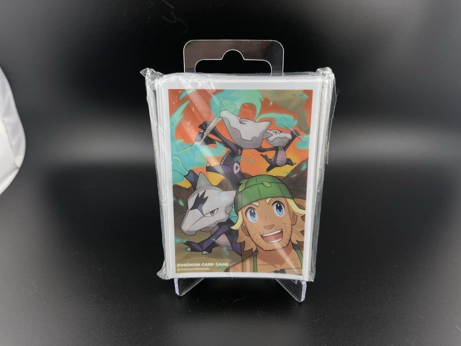 Pokemon Hiker David & Alolan Marowak 64 CT Sleeves Pokemon Center Japan Sealed