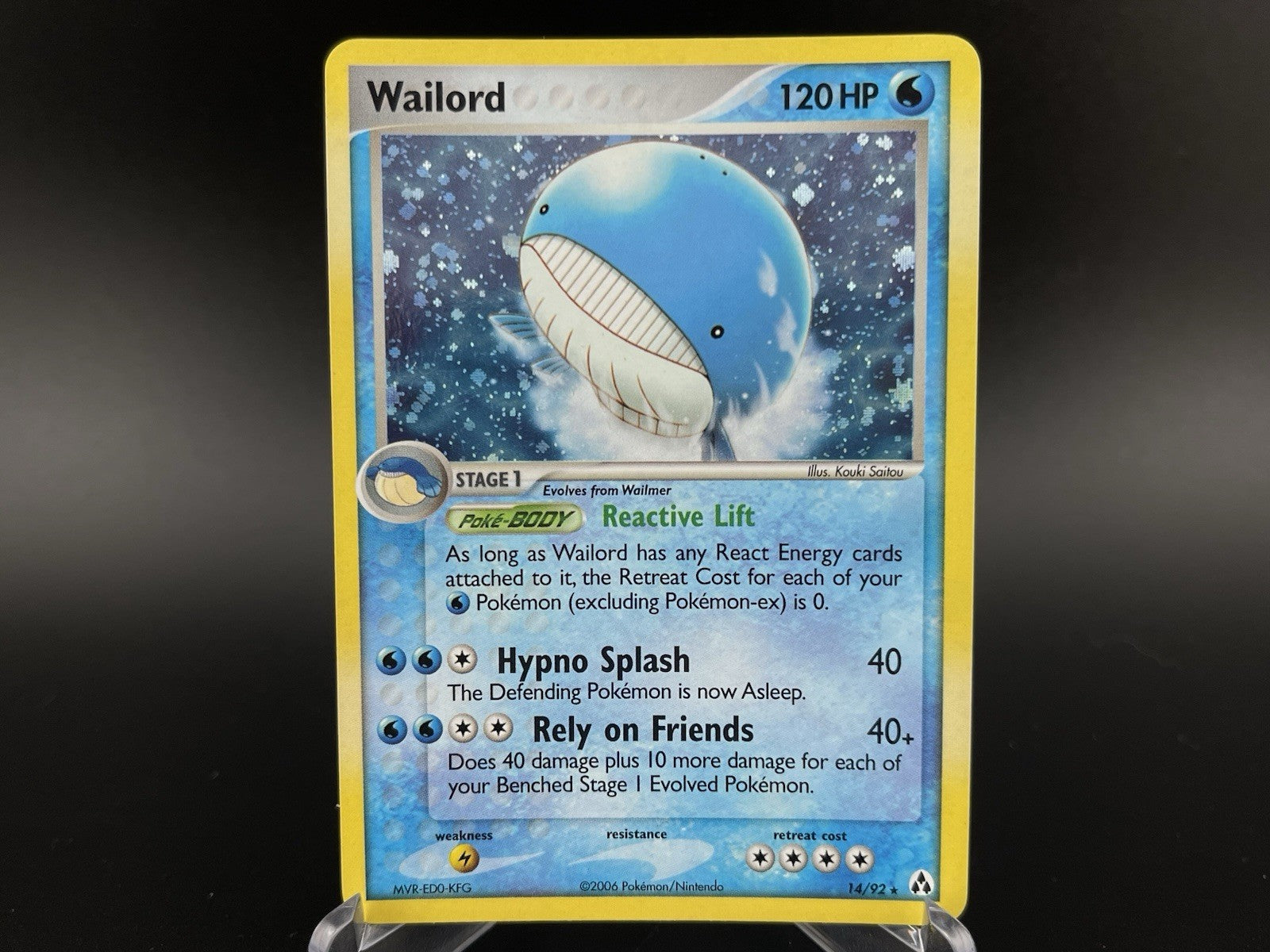 Wailord 14/92 EX Legend Maker Holo Rare Pokemon TCG Card VLP