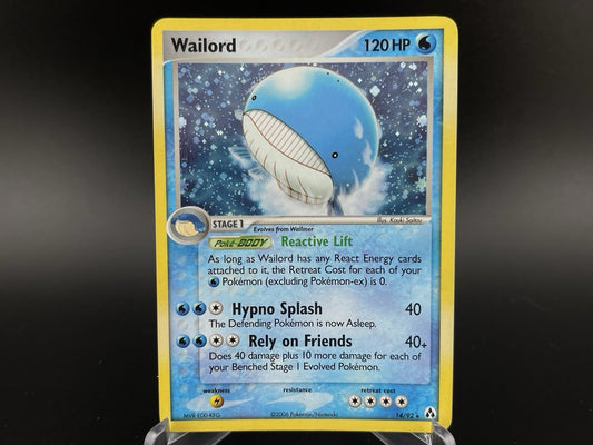 Wailord 14/92 EX Legend Maker Holo Rare Pokemon TCG Card VLP