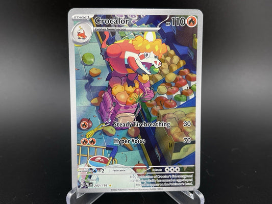Crocalor 202/193 Illustration Rare Scarlet Violet Paldea Evolved Pokémon TCG NM