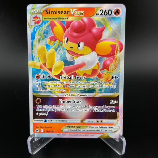 Simisear VSTAR 023/159 Holo Rare VSTAR Crown Zenith Pokemon NM