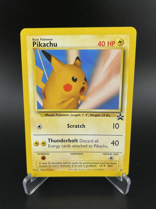 Pikachu Black Star Promo #26 2001 WOTC Pokemon Trading Card Game TCG VLP-NM