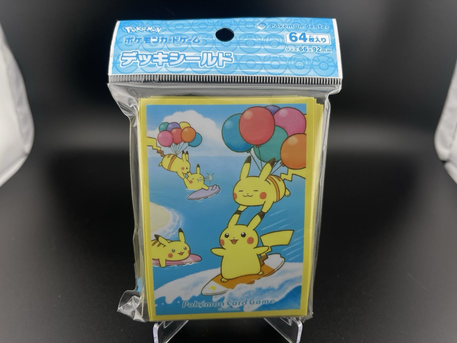 Flying & Surfing Pikachu 64 CT Sleeves Japanese Pokemon Center Exclusive Sealed